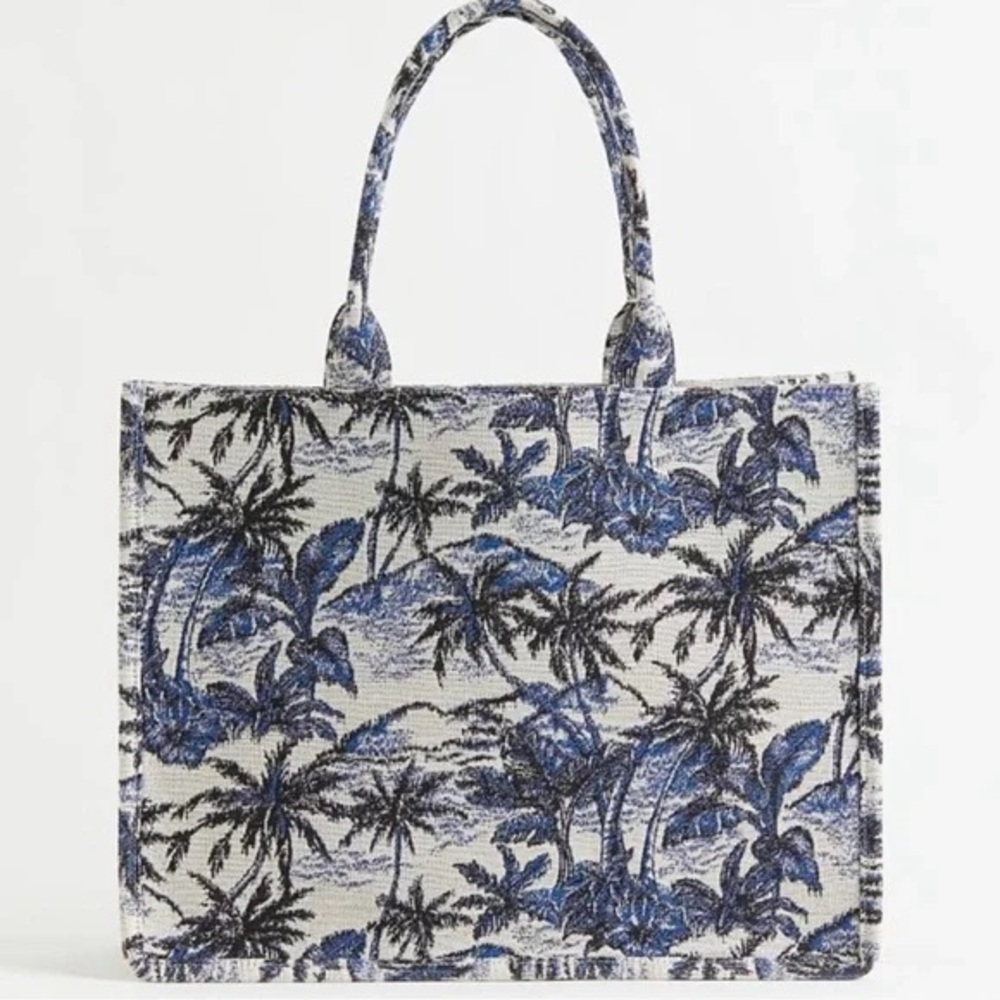 H&M Jacquard Weave Large Tote